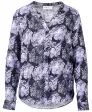 Langarmbluse Blumen