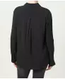 Schwarze Langarmbluse