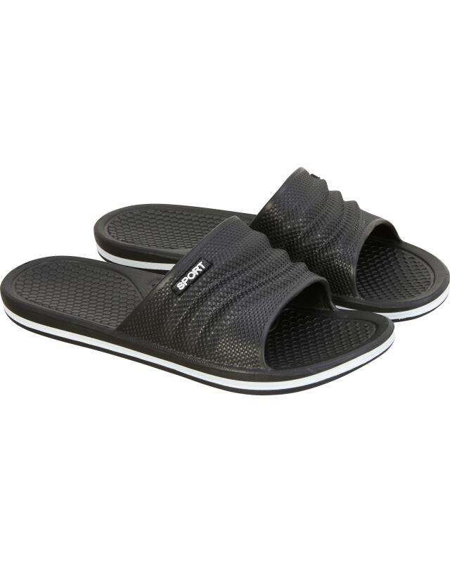 Slides for women, black (KiK Badelatschen (schwarz)) — KiK, authentic German product in Morocco