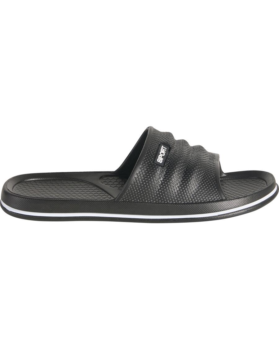 Badslippers zwart