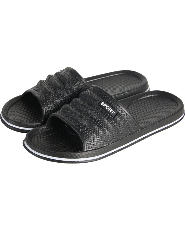 Claquettes femme, noir (KiK Badelatschen (schwarz)) — KiK, produit allemand authentique au Maroc