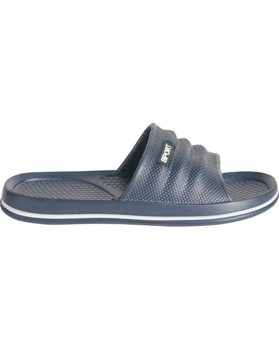 Badslippers donkerblauw