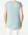T-Shirt mit Häkelspitze