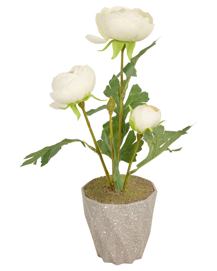 Kunstblume Ranunkel weiß