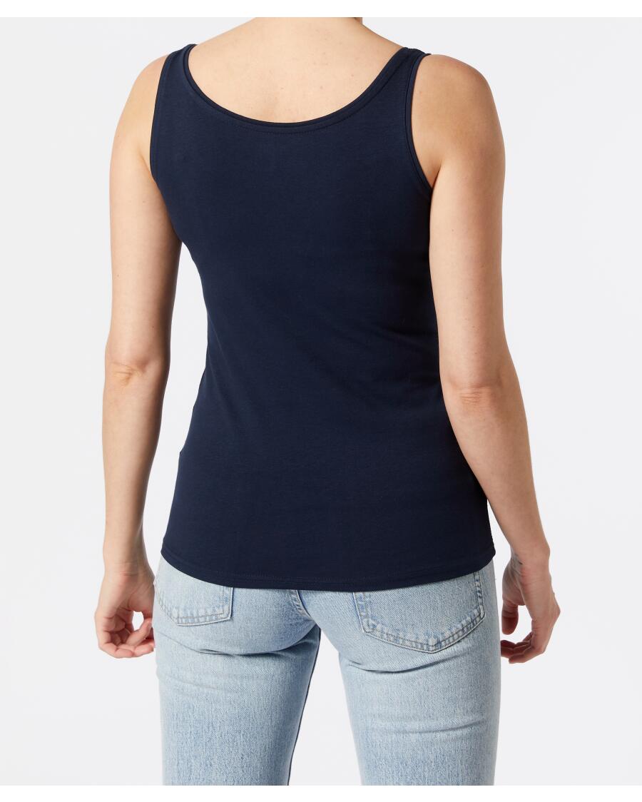 Top basic Janina, okrągły dekolt