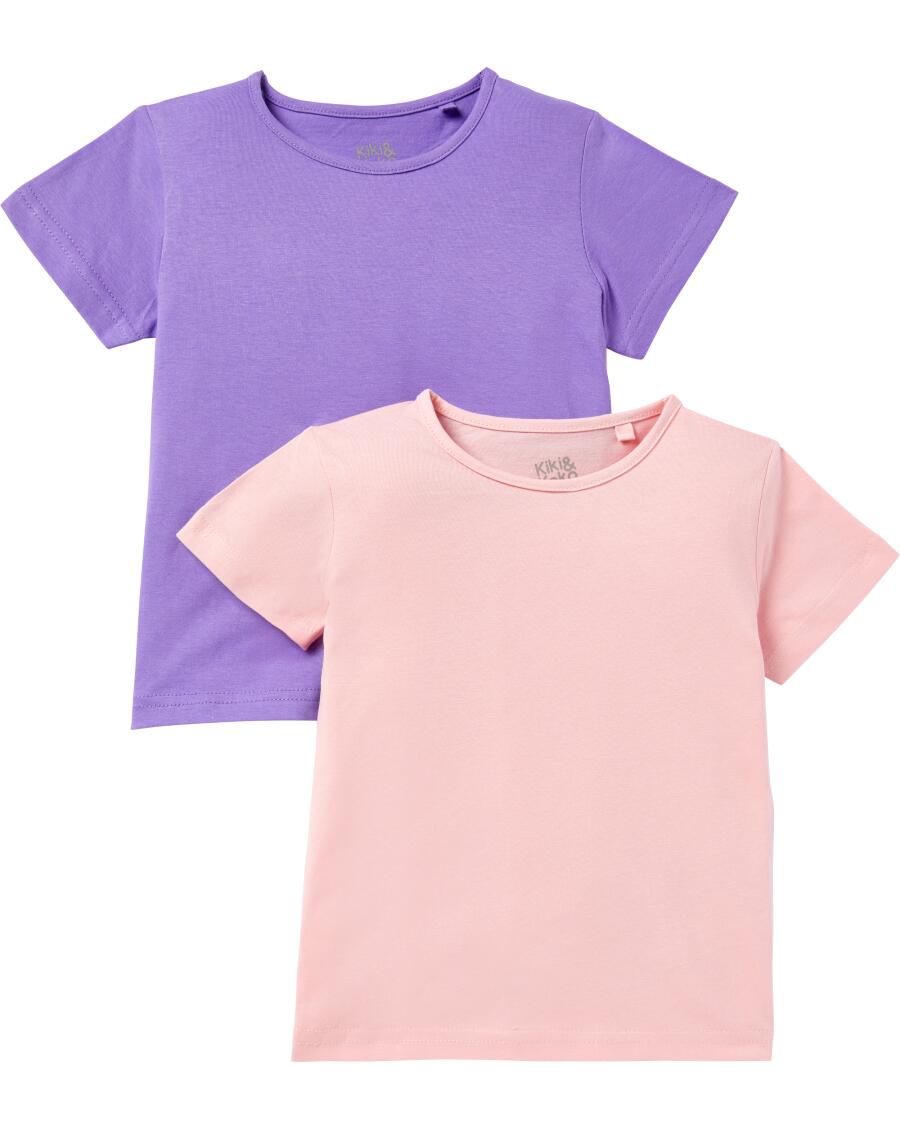 Einfarbige T-Shirts Lila/Rosa