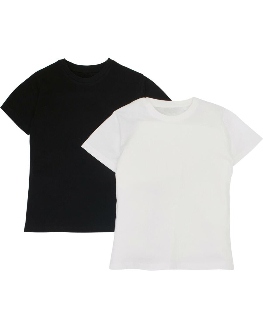 Basic T-Shirts schwarz/weiß