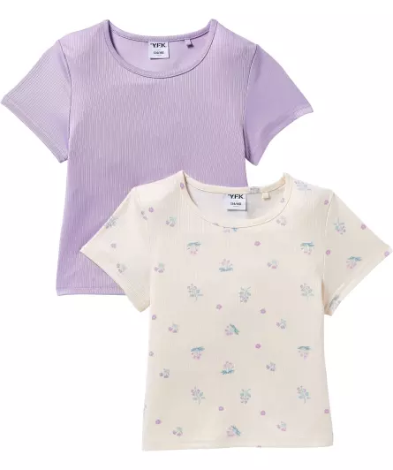 T-Shirts mit Rippstruktur