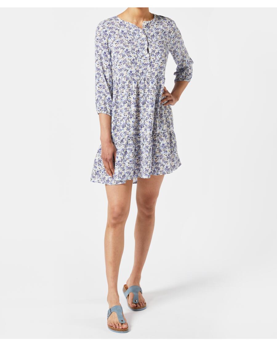 Geblümtes Midikleid Blumendruck
