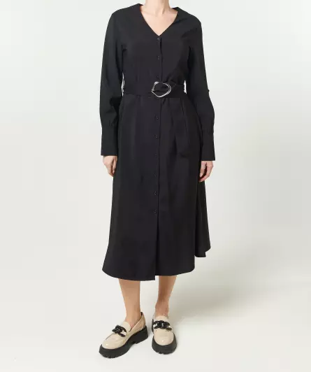 Midikleid mit Gürtel