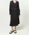 Midi-jurk met riem zwart