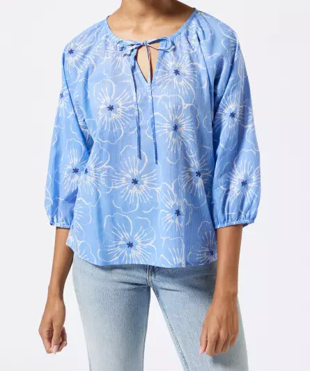 Bluse mit Glitzergarn