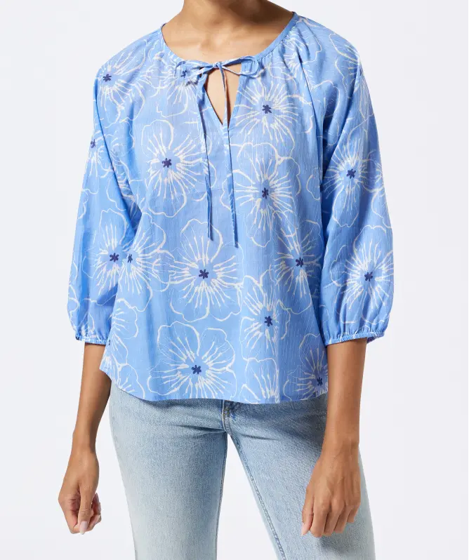 Bluse mit Glitzergarn