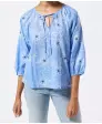 Bluse mit Glitzergarn