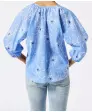 Bluse mit Glitzergarn