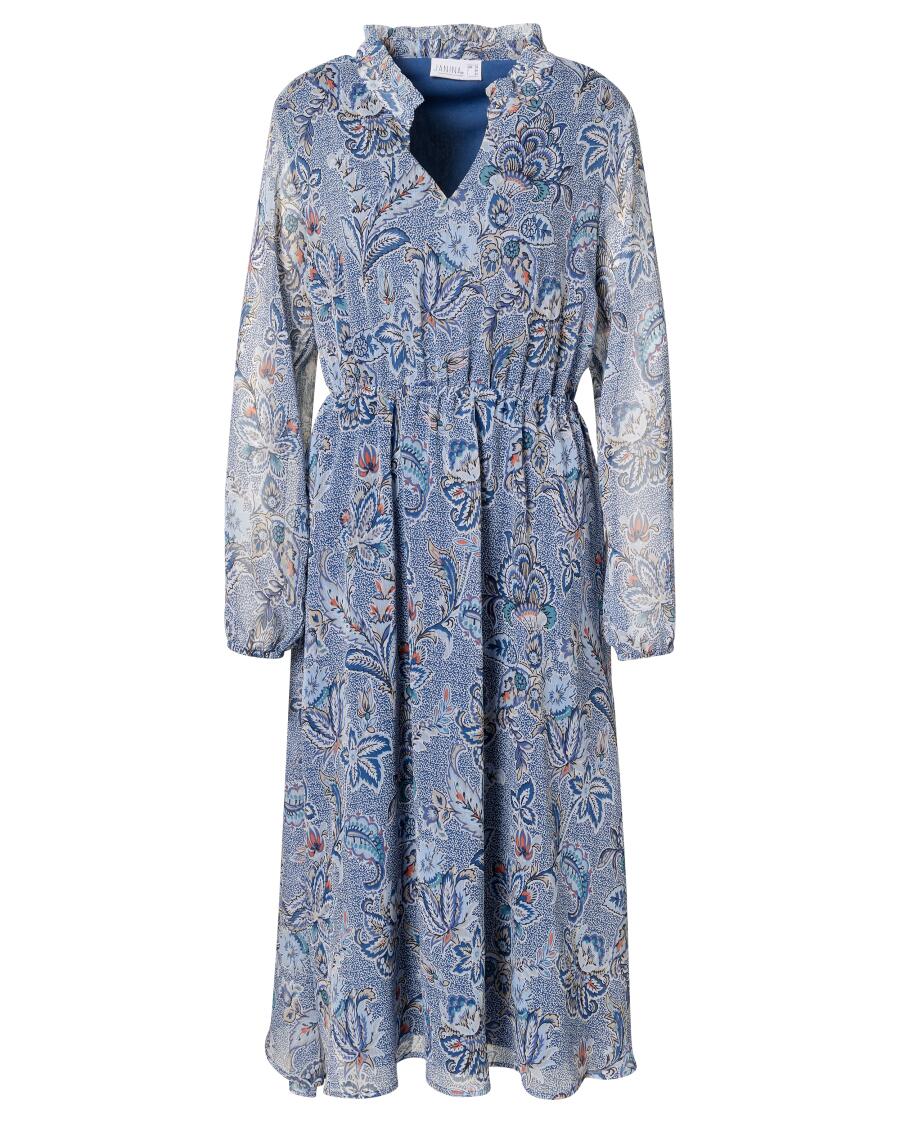 Sukienka midi Paisley Janina, V-dekolt