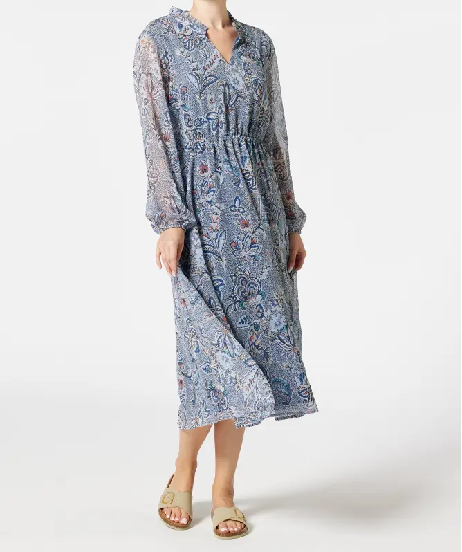 Paisley midi šaty