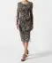 Meshkleid Leo Leopardendruck