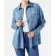 Džínová košile s náprsními kapsami