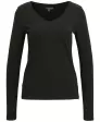 Schwarzes Langarmshirt