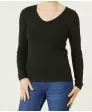 Schwarzes Langarmshirt
