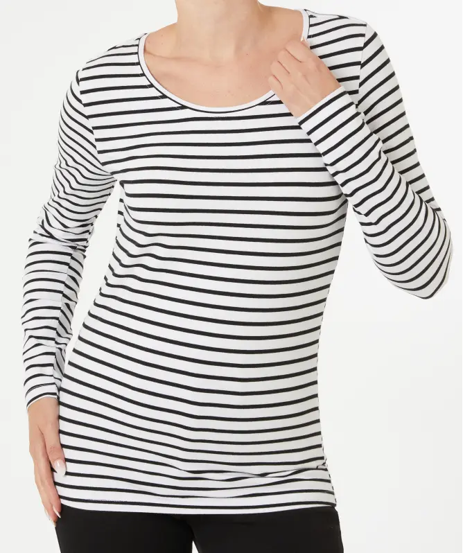Gestreiftes Langarmshirt