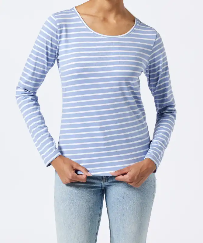 Gestreiftes Langarmshirt