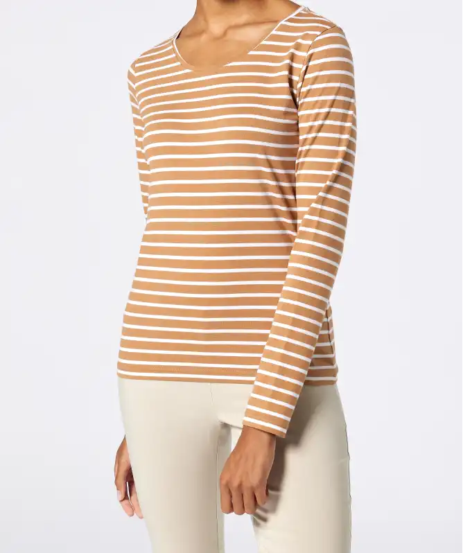 Gestreiftes Langarmshirt