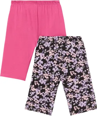 Kinder fietsbroek met bloemen