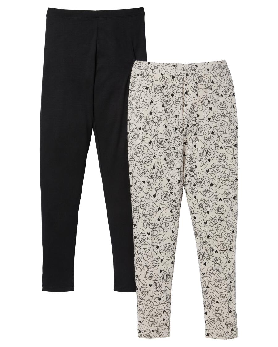 Legginsy pink/czarny