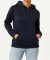 Basic trui met capuchon donkerblauw