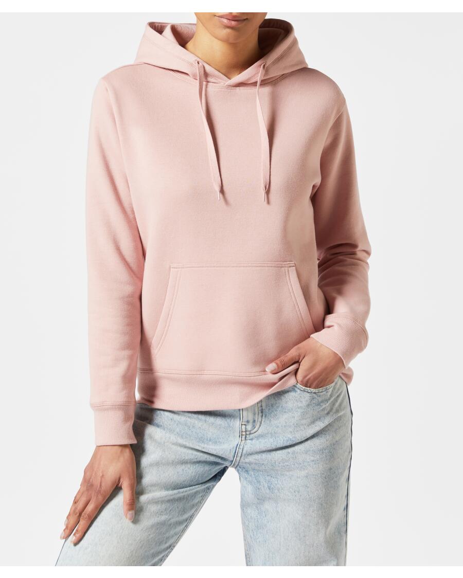 Bluza z kapturem basic różowy