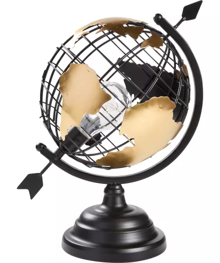 Metalen LED-Wereldbol
