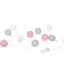 LED-Lichterkette mit Baumwollkugeln