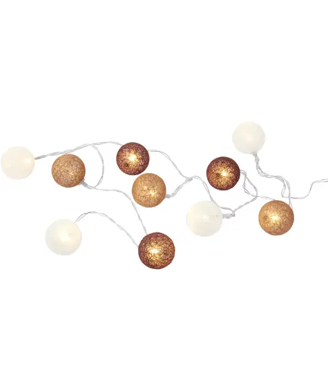 LED světelný řetěz s kouličkami