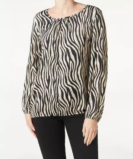 Bluse mit Zebramuster