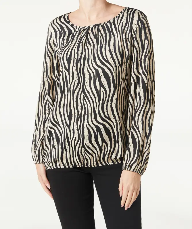 Bluse mit Zebramuster