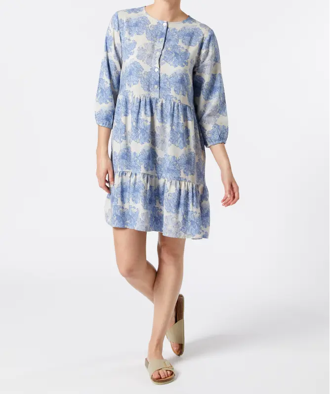 Midikleid mit Blumenmuster