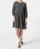 Midikleid aus Viskose schwarz/weiß