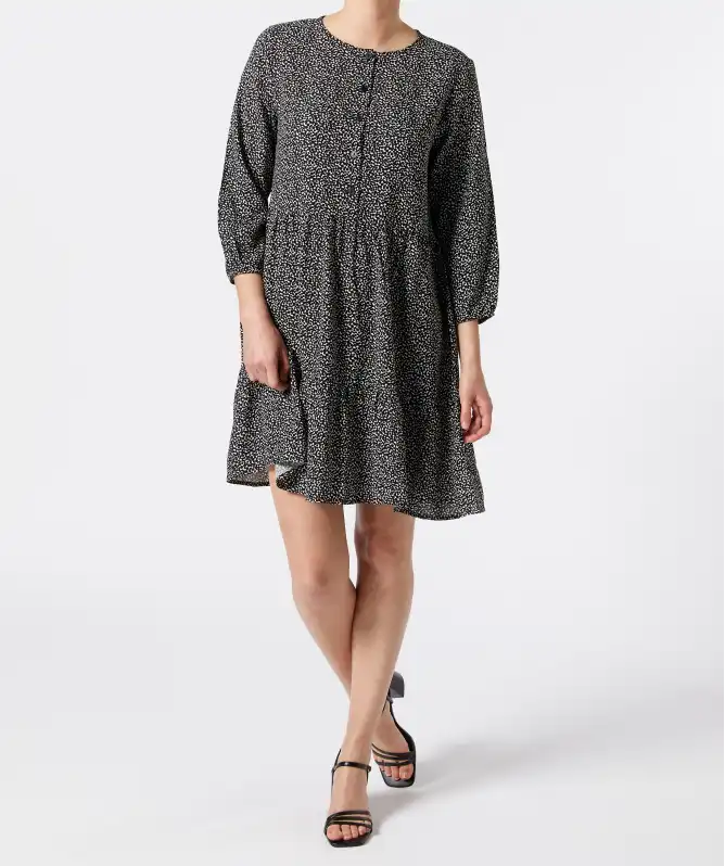Midikleid aus Viskose
