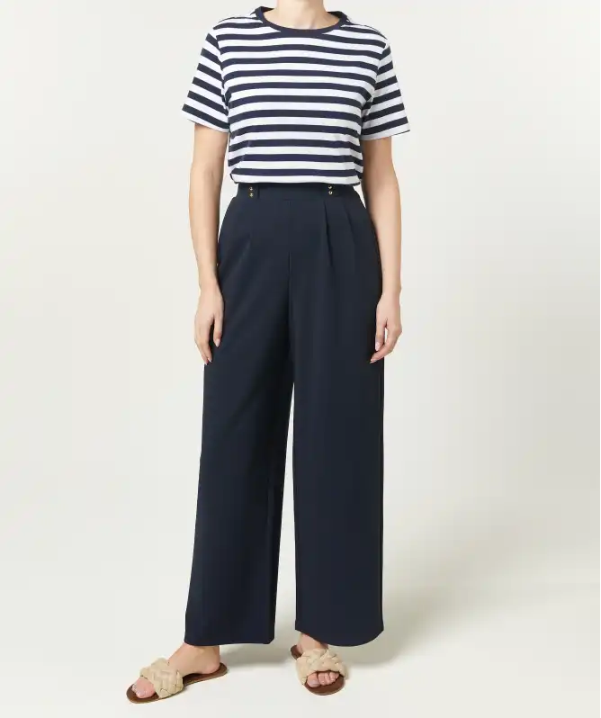 Dunkelblaue Pull-on-Hose