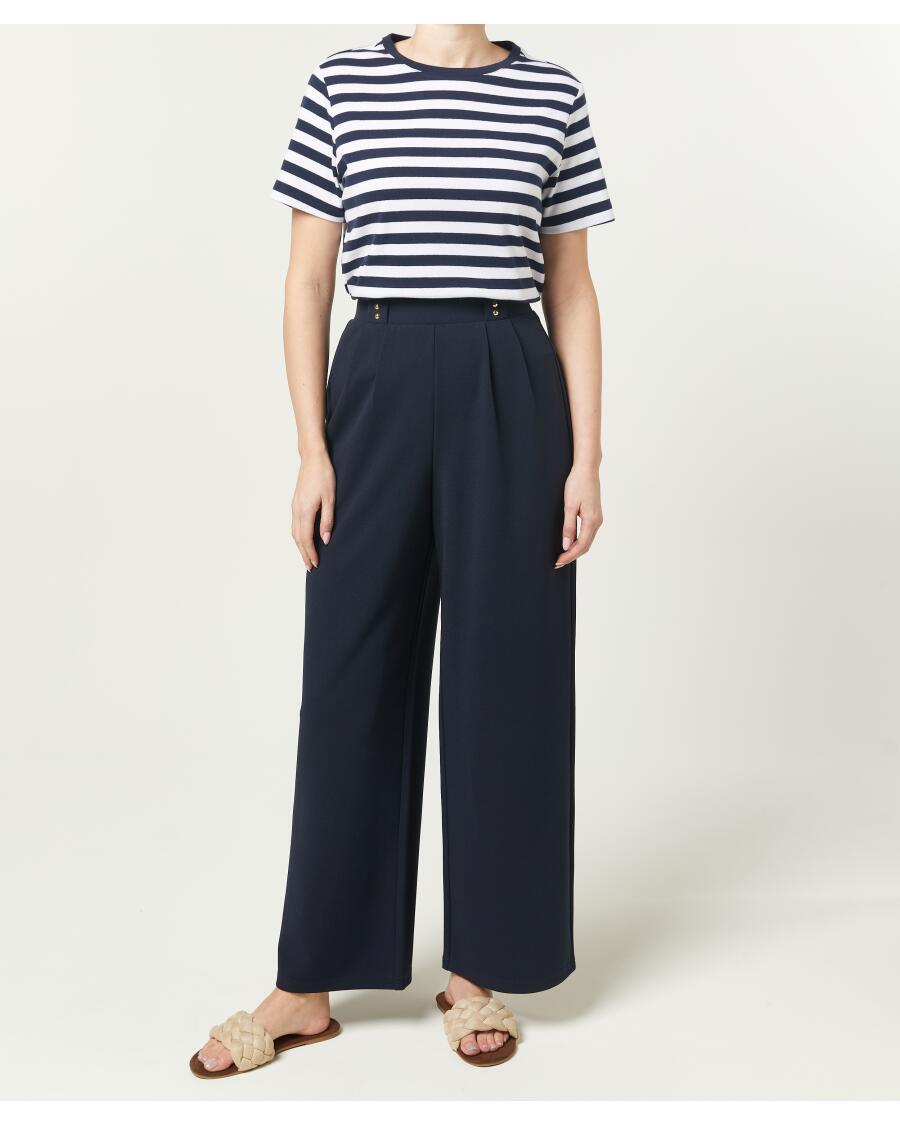 Dunkelblaue Pull-on-Hose dunkelblau