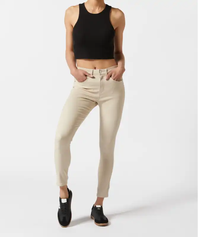 Einfarbige Twillhose