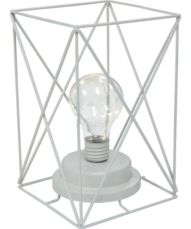 LED-Dekoleuchte aus Metallstreben