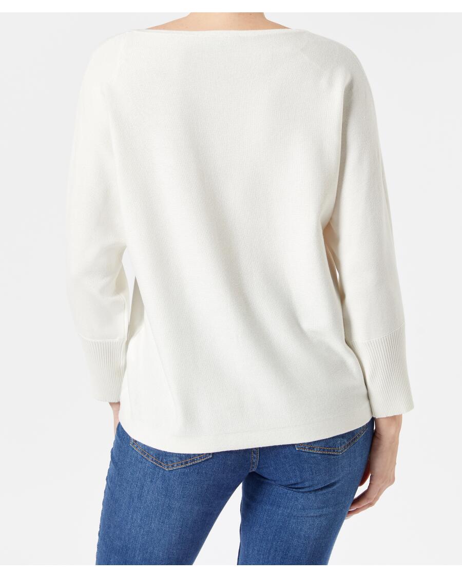 Sweter z cienkiej dzianiny Janina, okrągły dekolt