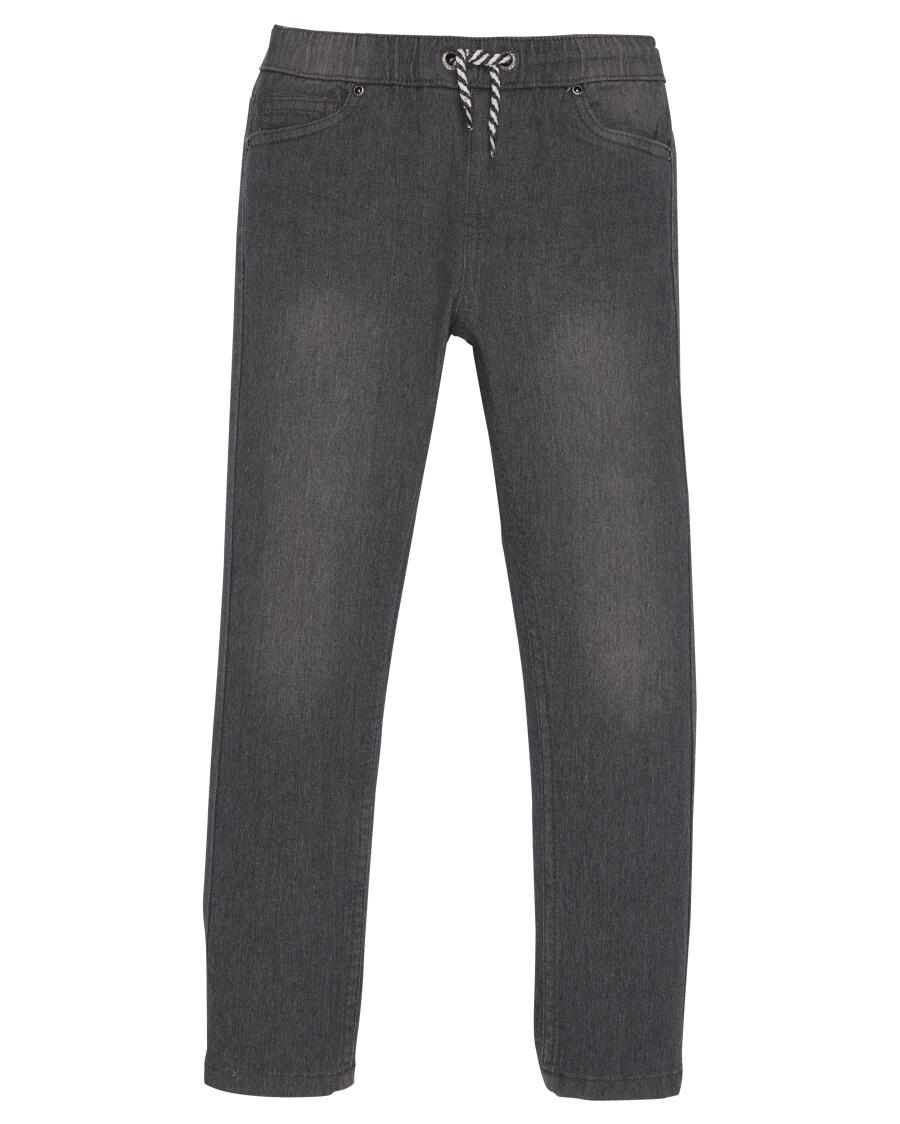 Jeans met elastische tailleband denim licht grijs