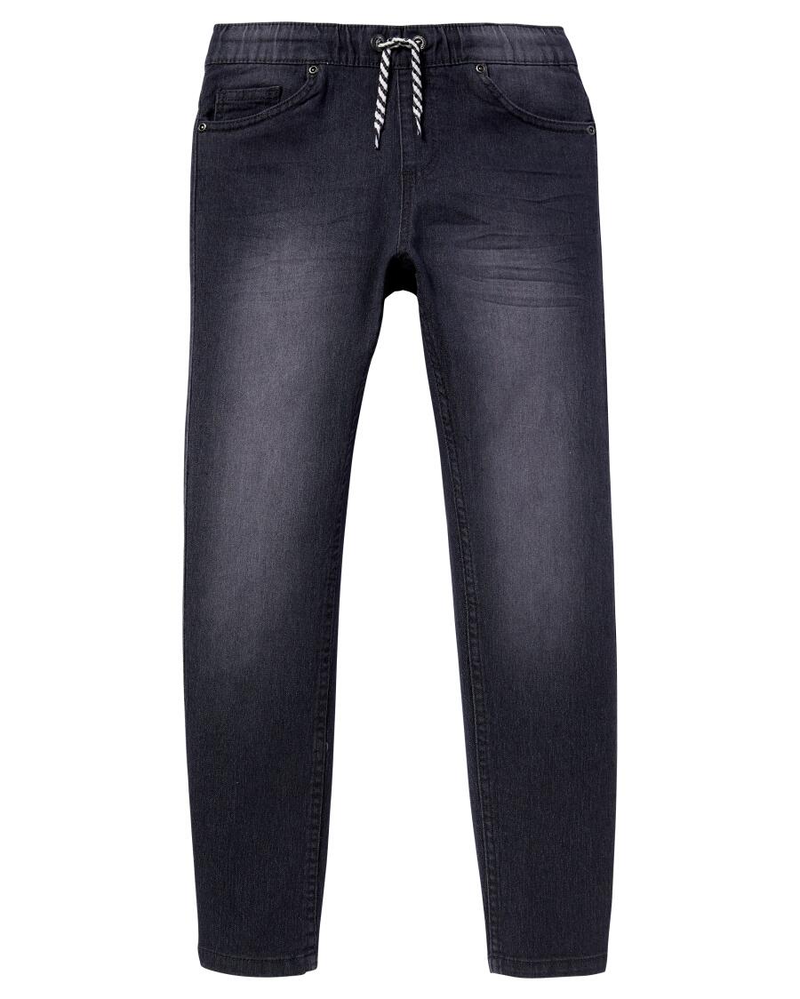 Jeans mit Tunnelzug Denim light grey