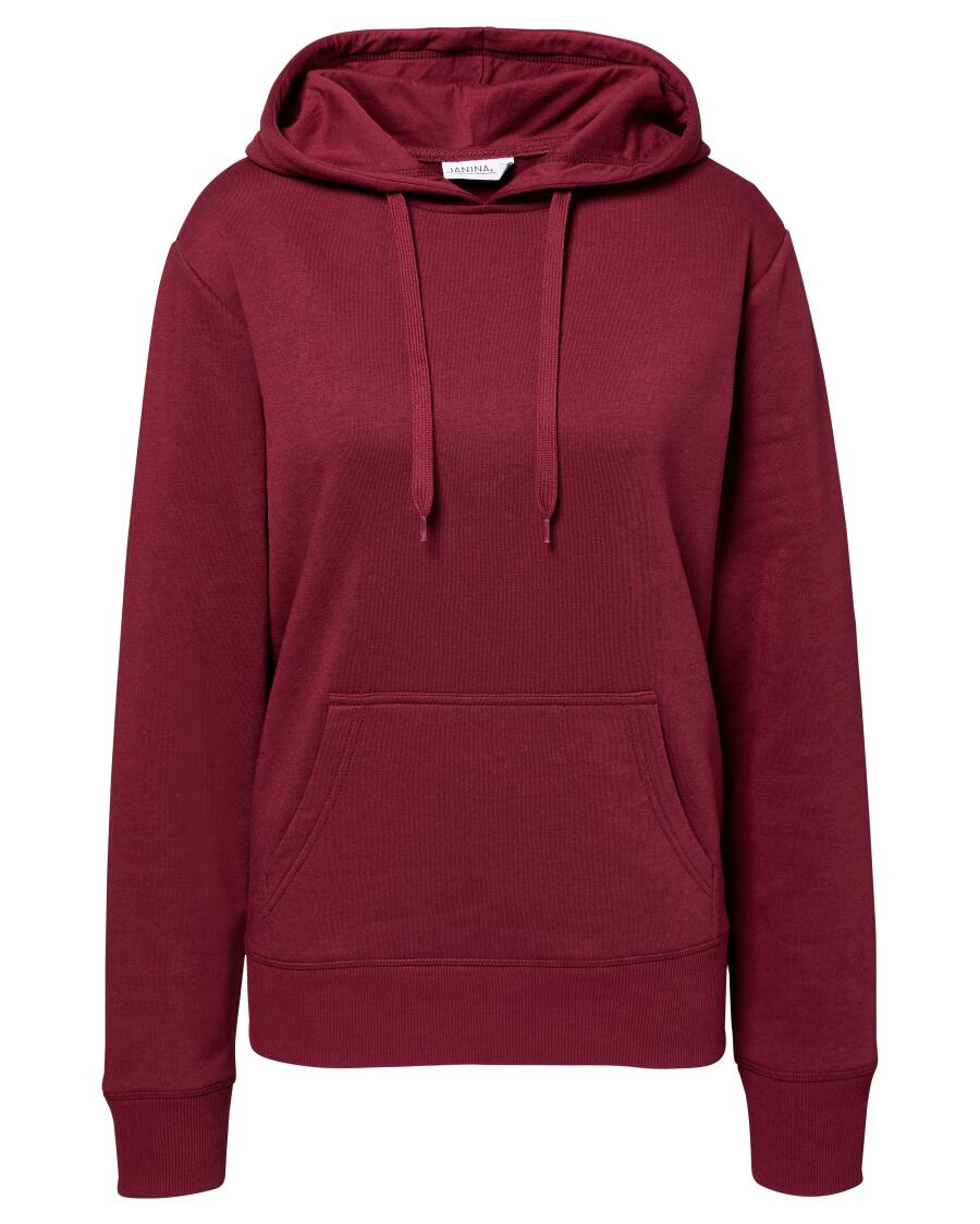 Sweter z kapturem basic Janina, kieszeń kangurka