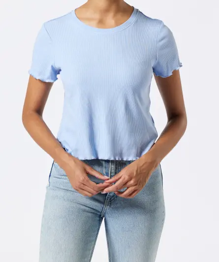 Geribbeld shirt