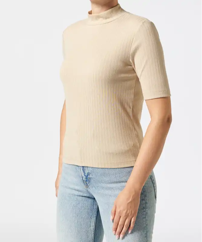 Shirt mit Stehkragen